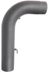 DARCO Kályha Bekötő Könyök Tisztító Nyílással és Elzáró Szeleppel 150mm (kgsr150/90-cz2/w) - greenflames