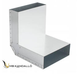 DARCO TÉGLALAP CSATORNA KÖNYÖK TÉRBELI FIX 90° 250x50 (KSS250x50/90-OC)