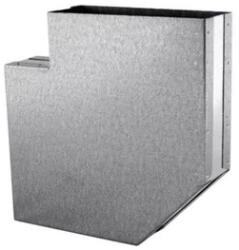 DARCO TÉGLALAP CSATORNA KÖNYÖK VÍZSZINTES FIX 90° 250x50 (KL250X50/90-OC)