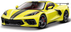 Bburago Corvette Stingray coupe 2020 1: 43 sárga fém modellautó (BB18-30447)