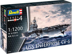 Revell Műanyag modellkészlet, hajó 05824 - USS Enterprise (1: 1200) (18-05824)