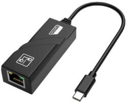 Spacer ADAPTOR RETEA USB SPACER adaptor, USB 3.1 Type-C (T) la RJ45 (M), 0.15m, 10/100/1000 Mbit/s, Grey, SPC-Type-C/RJ45-01 (timbru verde 0.08 lei) (SPC-Type-C/RJ45-01)