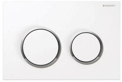 Geberit Omega 20 műanyag nyomólap fehér fényes króm fehér (115.085. KJ. 1) (GE-115-085-KJ-1)