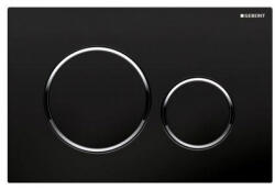 Geberit Sigma 20 nyomólap műanyag fekete fényes króm fekete kombináció (115.882. KM. 1) (GE-115-882-KM-1)