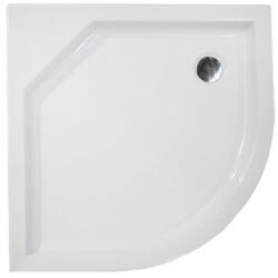 H2O Zénó íves zuhanytálca 800 mm slim akril (H2O-12311) (H2O-12311)