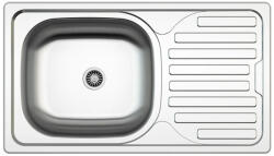 MOFÉM EVO2 1B1D rozsdamentes mosogatótálca - 76x43, 5 cm, szatén, 1 medencés (760012808) (760012808)