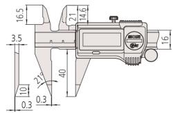 Mitutoyo Digital ABS Point Caliper (573-622-20)
