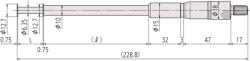 Mitutoyo Belső horonymikrométer 75-100 mm (146-125)