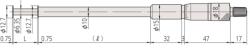 Mitutoyo Belső horonymikrométer külső-belső méréshez 75-100 mm (146-225)