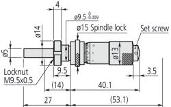 Mitutoyo Standard beépíthető mikrométer 0, 5 - 0 (148-834)
