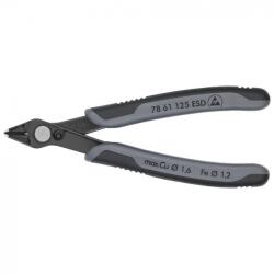 KNIPEX 78 61 125 ESDSB Electronic Super Knips® ESD barnított 125 mm (78 61 125 ESDSB)