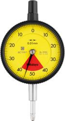 Mitutoyo Mérőóra, lapos Hátlap, ISO változat, egy fordulat, ütés- és porvédett, 0, 8 mm, 0, 01 mm, 2929AB (2929AB)