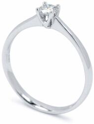 White & Black Eljegyzési gyűrű - 3, 7mm gyémánttal - platina (AU12648)