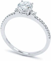 White & Black 0, 75 karátos gyémánt eljegyzési gyűrű - GIA (AU13311)