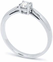 White & Black Eljegyzési gyűrű - 3, 9mm gyémánttal - fehérarany (AU11154)