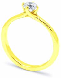 White & Black Eljegyzési gyűrű - 4, 0mm gyémánttal - arany (AU12957)