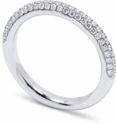 White & Black Pavé gyémánt gyűrű - 0, 4 karát (AU11794)