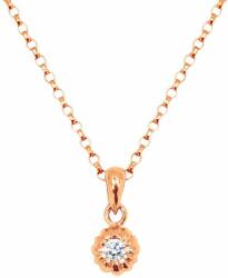 White & Black Gyémánt medál - rosegold (AU11736)