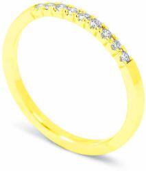 White & Black Gyémánt soros gyűrű aranyból - 15 kővel - 0, 21 karát (AU13693)