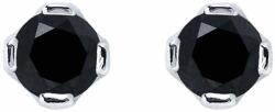 White & Black Gombocska fekete gyémánt fülbevaló - 0, 285 karát (AU12926)