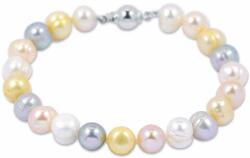 White & Black Édesvízi tenyésztett multicolor gyöngy karlánc - 8-9mm (GY1038)