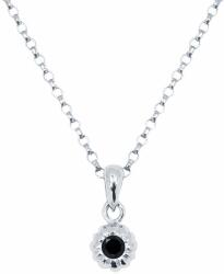 White & Black Fekete gyémánt medál - fehérarany (AU13064)