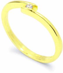 White & Black Eljegyzési gyűrű - 2, 5mm gyémánttal - arany (AU12268)