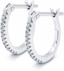 White & Black Huggy gyémánt fülbevaló - fehérarany - 0, 2 karát (AU13775)