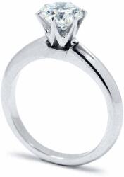 White & Black 1 karátos gyémánt eljegyzési gyűrű - GIA (AU13232)