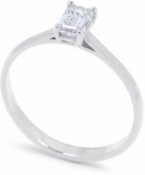 White & Black 0, 51 karátos gyémánt eljegyzési gyűrű - emerald cut - GIA (AU13666)