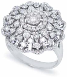 White & Black Eminence gyémánt gyűrű - 1, 8 karát (AU13540)