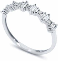 White & Black Jolie baguette gyémánt gyűrű (AU9715)