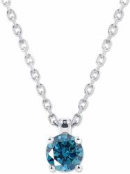 White & Black Kék gyémánt nyaklánc - 4, 0mm - fehérarany (AU13576)