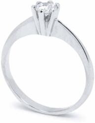 White & Black Eljegyzési gyűrű - 4, 0mm gyémánttal - fehérarany (AU7793)
