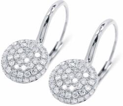 White & Black Shine gyémánt fülbevaló fehéraranyból - 0, 81 karát (AU13882)