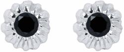 White & Black Fekete gyémánt fülbevaló - fehérarany (AU12984)