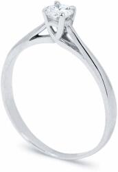 White & Black Eljegyzési gyűrű - 3, 7mm gyémánttal - fehérarany (AU13165)