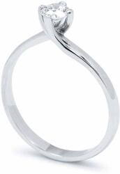 White & Black Eljegyzési gyűrű - 4, 1mm gyémánttal - fehérarany (AU10054)