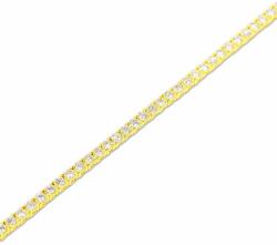 White & Black Gyémánt tenisz karkötő aranyból - 1, 4 karát (AU13243)