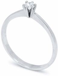 White & Black Eljegyzési gyűrű - 3, 3mm gyémánttal - fehérarany (AU13236)