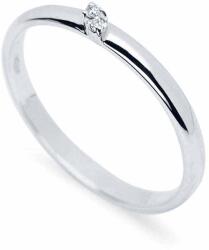 White & Black Dupla gyémánt gyűrű fehéraranyból (AU13213)