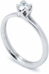 White & Black Eljegyzési gyűrű - 4, 1mm gyémánttal - fehérarany - 0, 26 karát (AU13016)