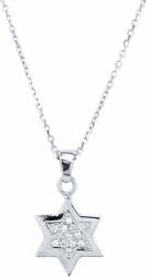 White & Black Dávid csillag medál gyémántokkal (AU10415)