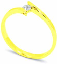 White & Black Eljegyzési gyűrű - 2, 7mm gyémánttal - arany (AU13260)