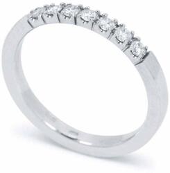 White & Black Gyémánt soros gyűrű fehéraranyból - 7 kővel - 0, 225 karát (AU13669)