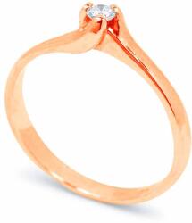 White & Black Eljegyzési gyűrű - 2, 8mm gyémánttal - rosegold (AU7083)