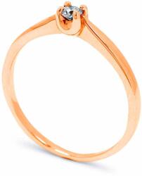 White & Black Eljegyzési gyűrű - 3, 0mm gyémánttal - rosegold (AU11153)