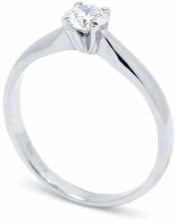 White & Black Eljegyzési gyűrű - 4, 2mm gyémánttal - fehérarany (AU11907)