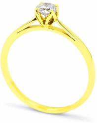 White & Black Eljegyzési gyűrű - 4, 1mm gyémánttal - arany (AU11443)