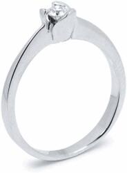 White & Black Eljegyzési gyűrű - 3, 6mm gyémánttal - fehérarany (AU10169)